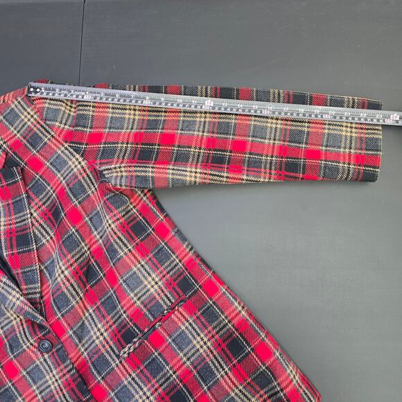 Vtg Requirements Wool Blazer Jacket Womens 14 Holiday Plaid Academia Preppy Lux - Picture 8 of 10